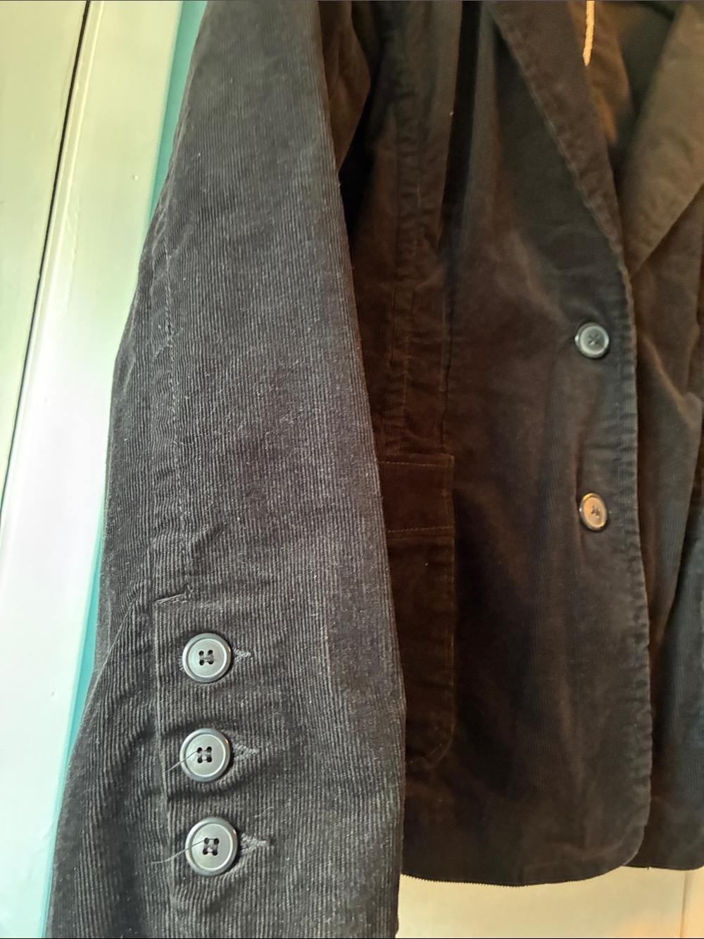 Bitten by Sarah Jessica Parker Black Corduroy Blazer Jacket - Picture 3 of 4